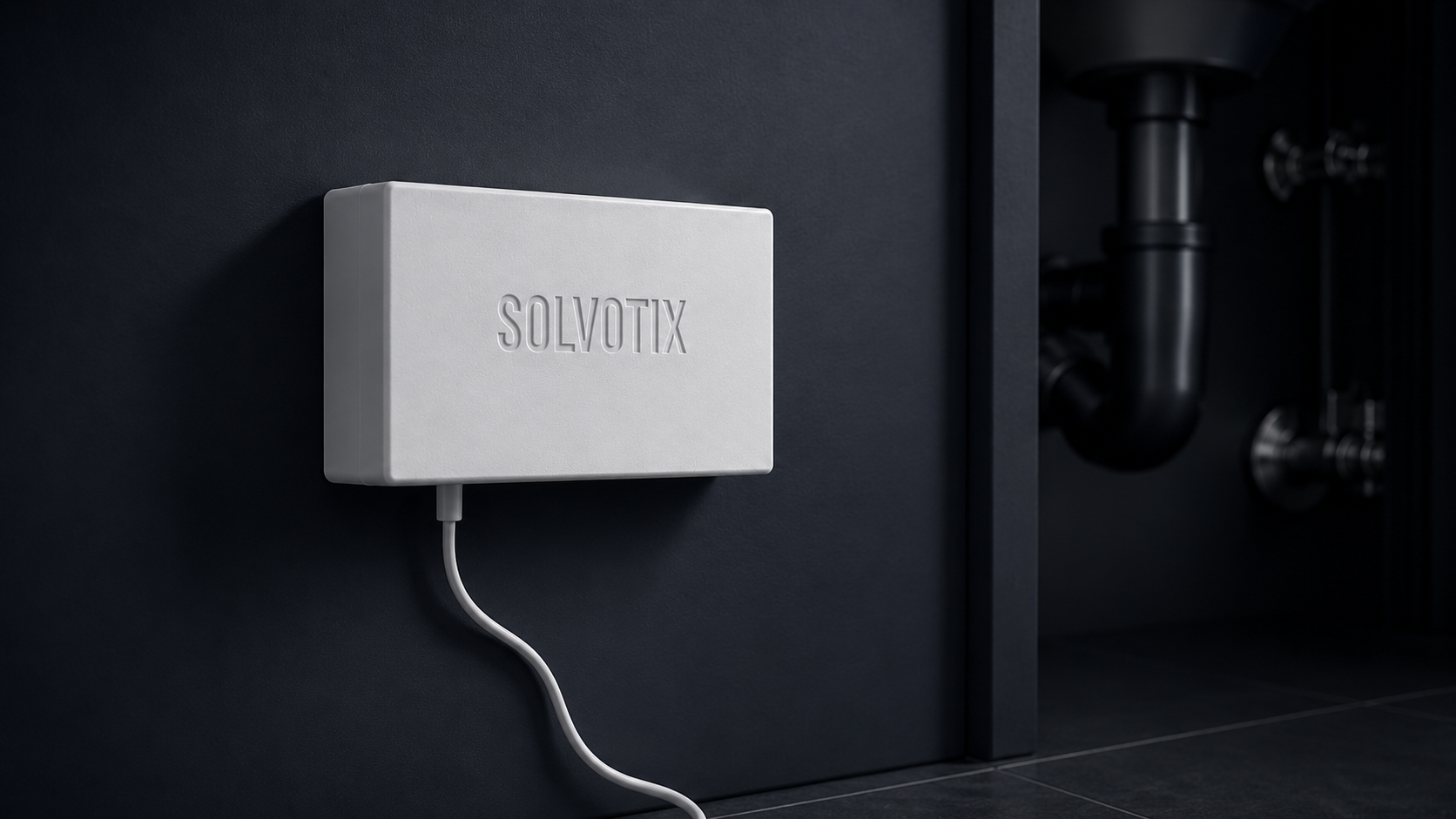 Solvotix vattendetektor med läckagesensorkabel